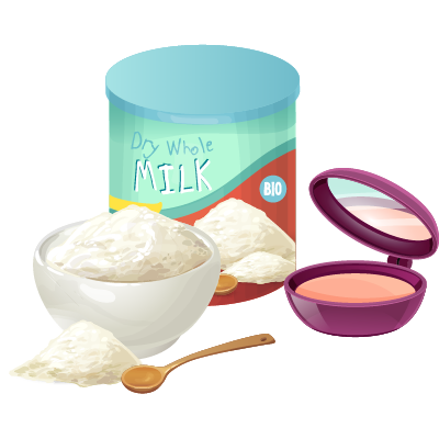 粉状物，如奶粉、粉饼、沙