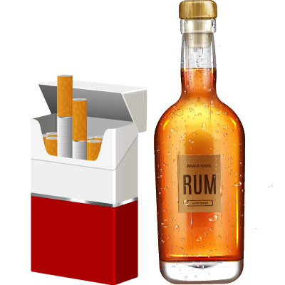 烟酒，包括样品酒及迷你酒