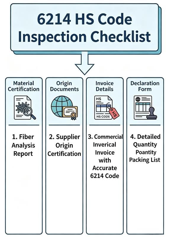 6214 HS Code Inspection Checklist