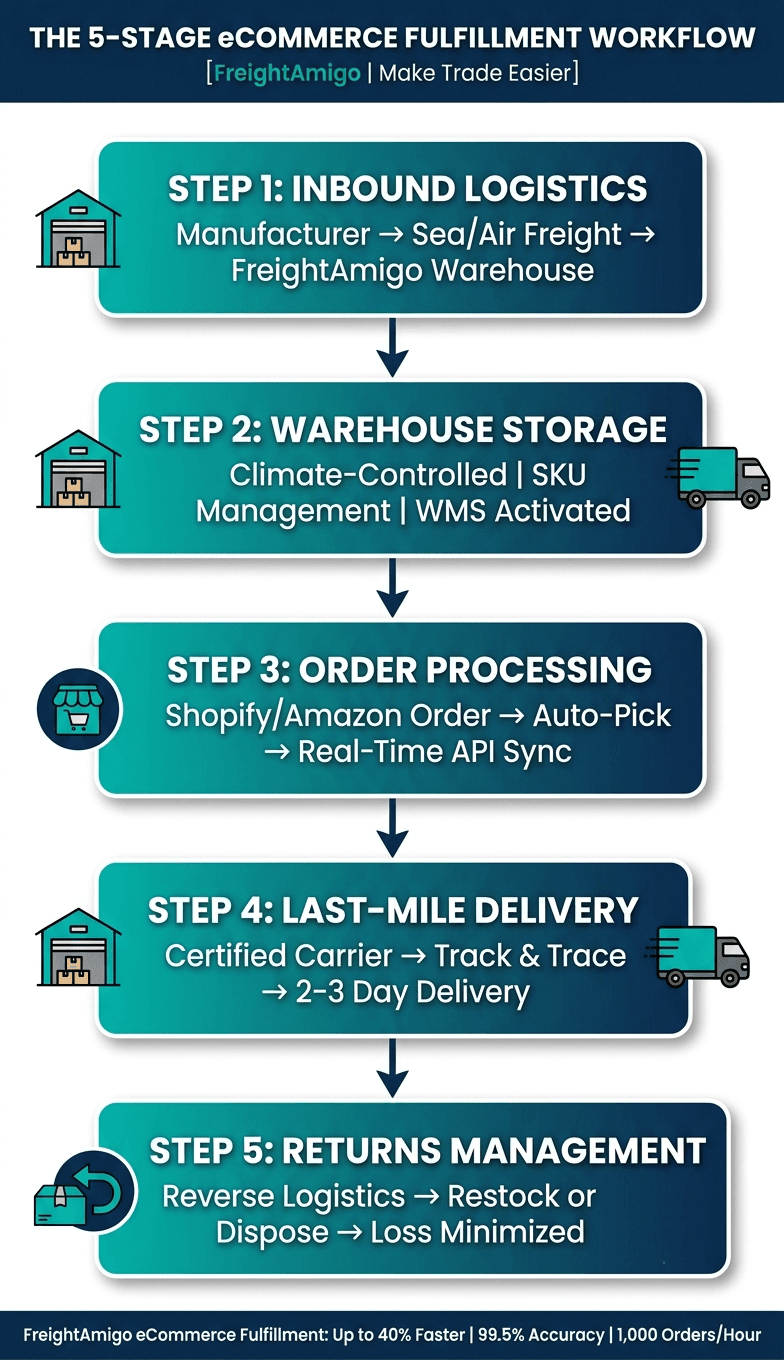 The 5-Stage eCommerce Fulfillment Workflow