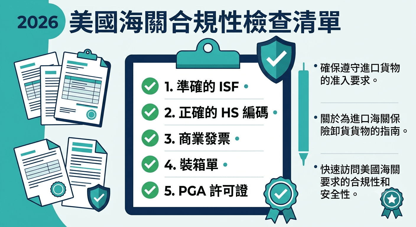2026美國海關合規性檢查清單