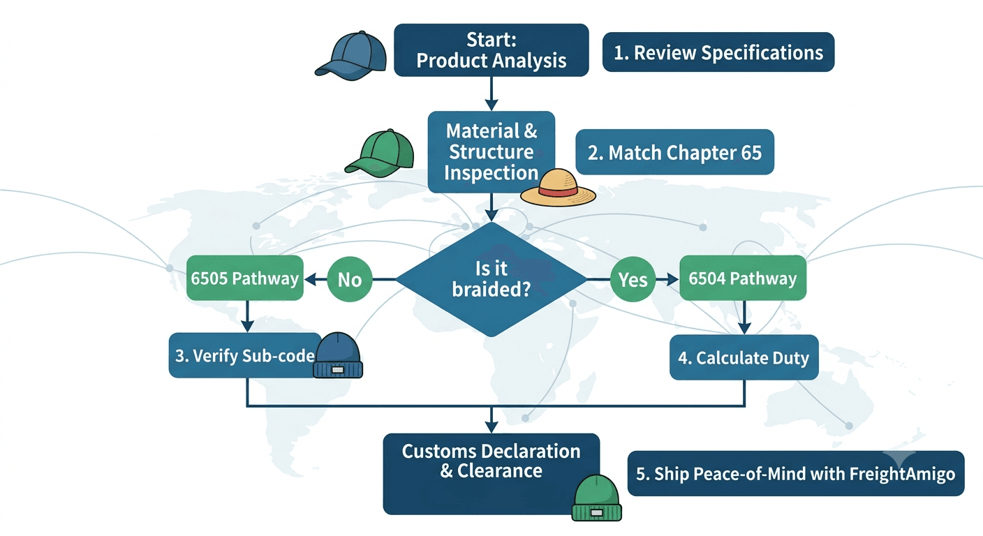 Step-by-Step Guide on Classifying Hats HS Code