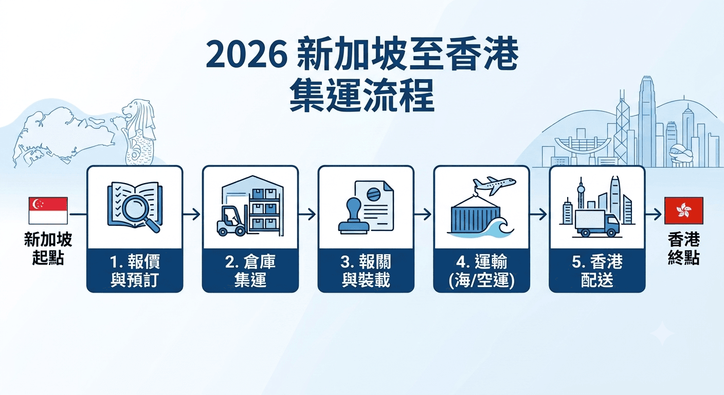 2026 年新加坡至香港集運流程