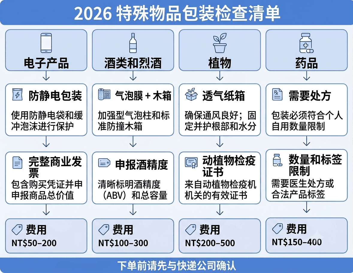 2026 台湾到香港特殊物品包装检查清单