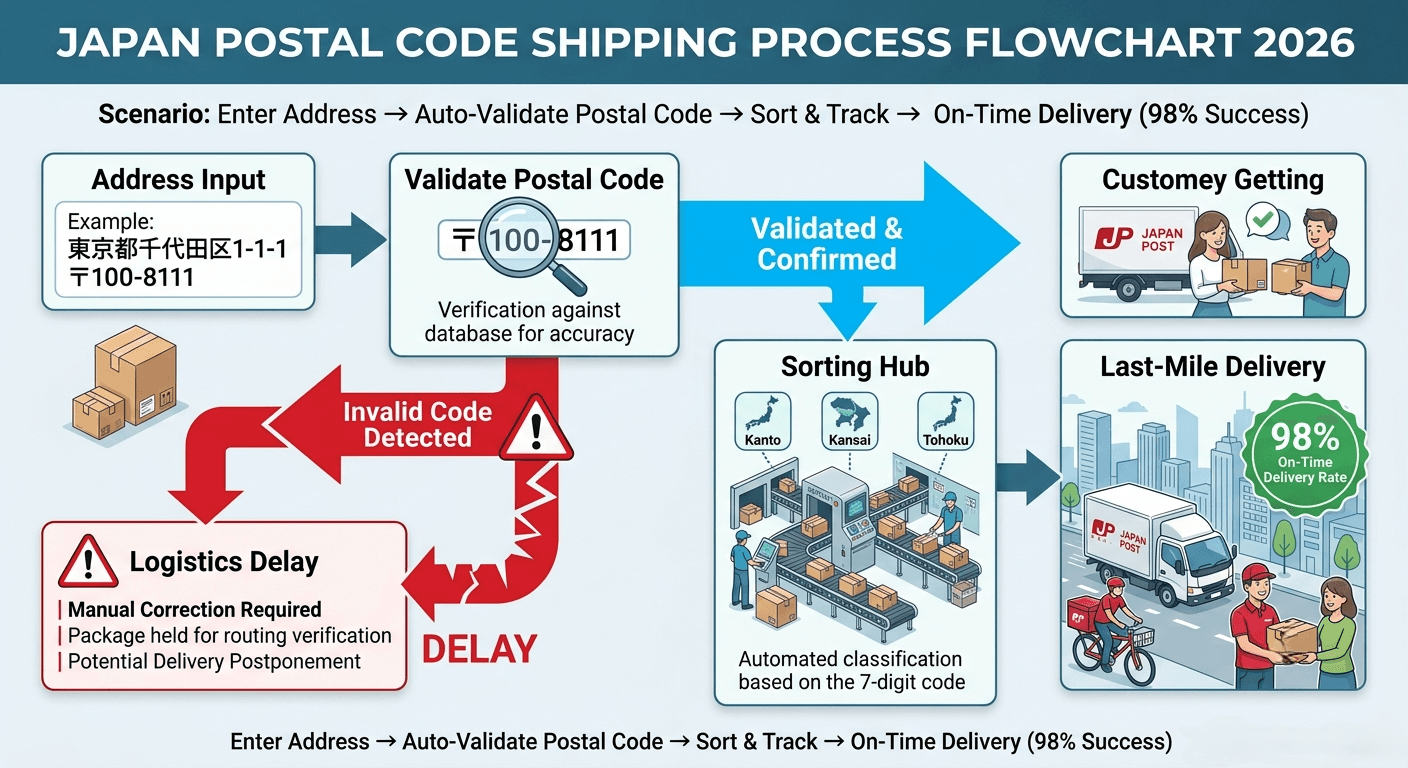 Japan Postal Code Shipping Process 2026