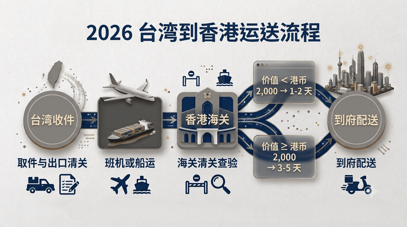 台湾到香港运送流程