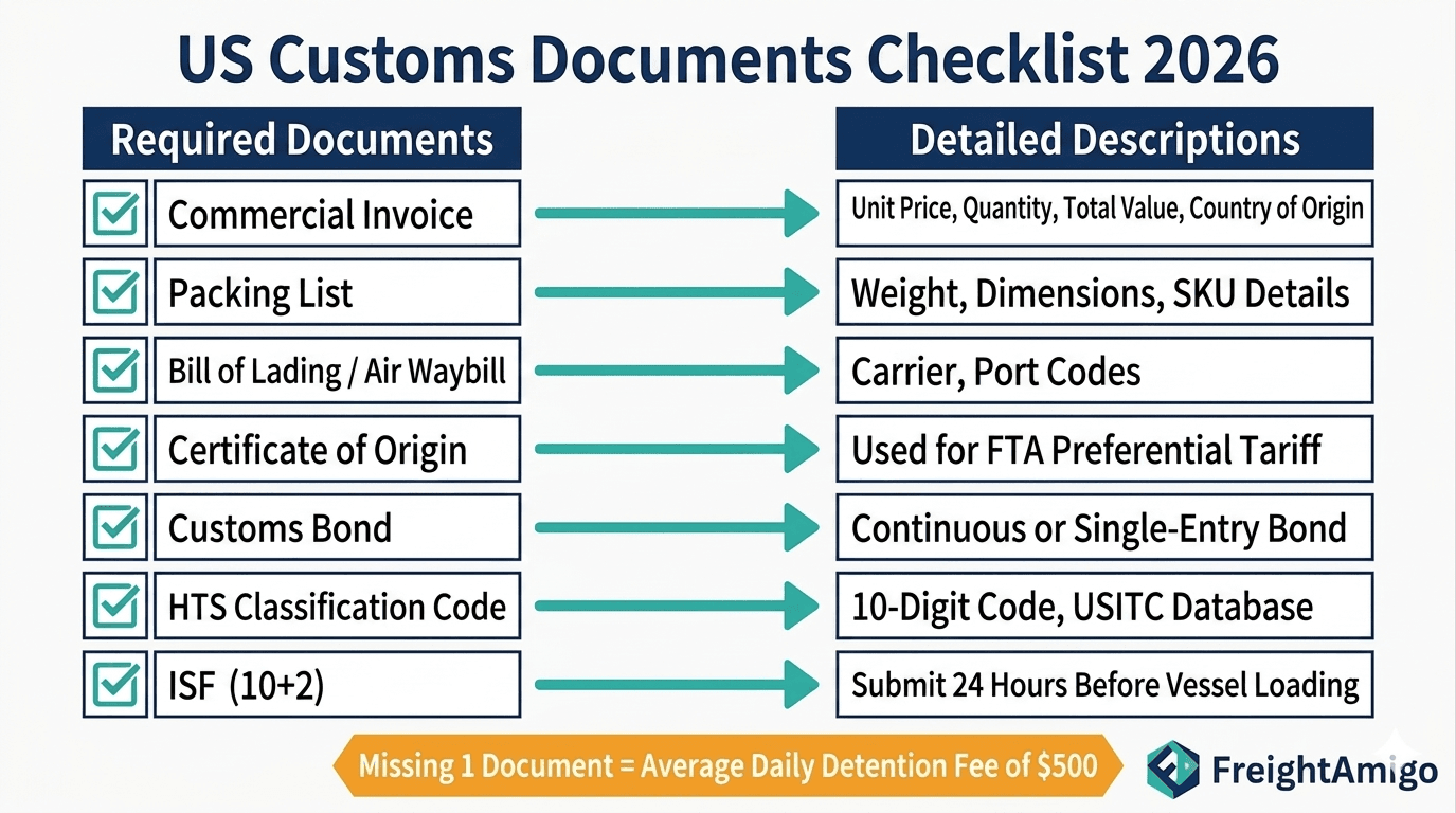 The 2026 Complete US Customs Documentation Checklist for commercial merchandise imports.png