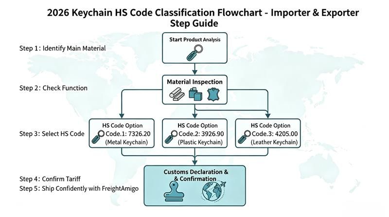 2026 Keychain HS Code Classification Flowchart