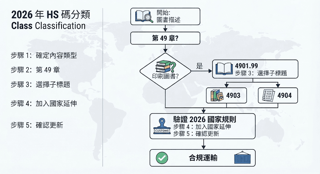 圖書HS編碼分類步驟