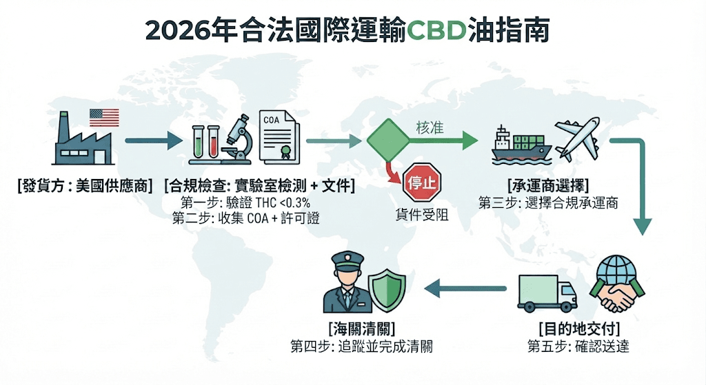 2026年合法運輸CBD油指南
