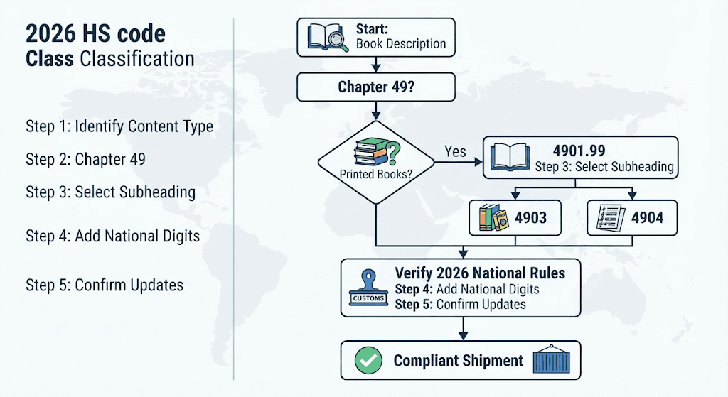 Classify HS code of Book Steps