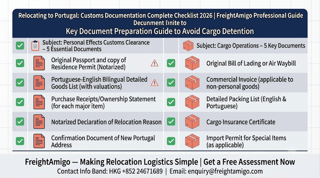 Relocating to Portugal: Customs Documentation Checklist