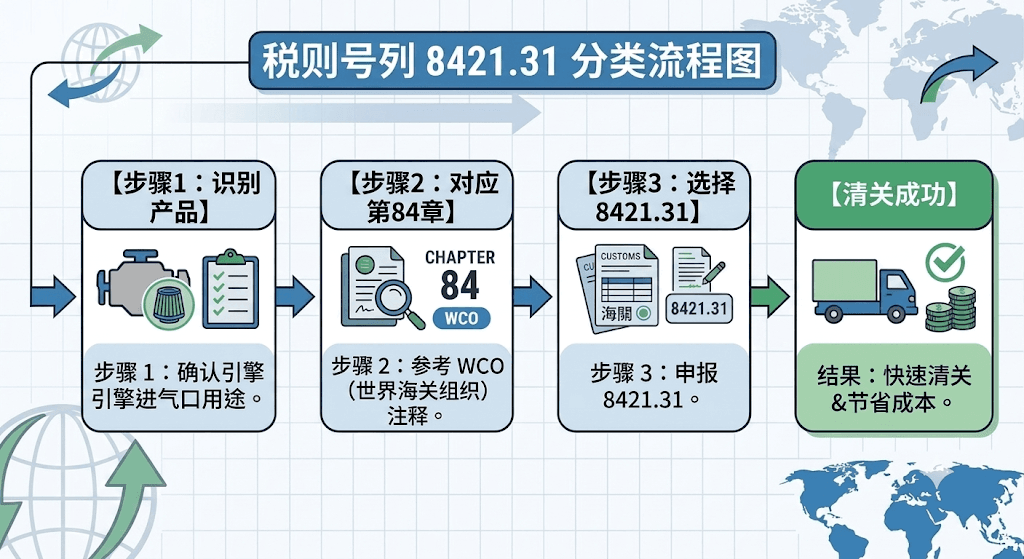 HS 编码 8421.31分类流程
