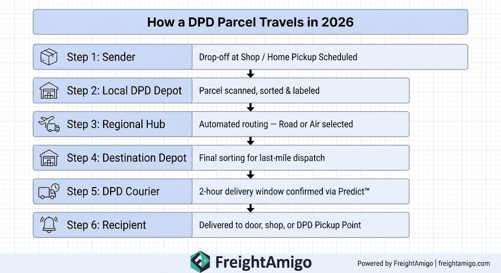 How a DPD Parcel Travels in 2026