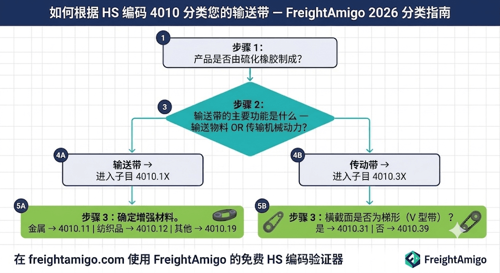 分类输送带的 HS Code 指南