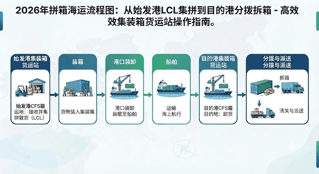 2026年拼箱海运流程图