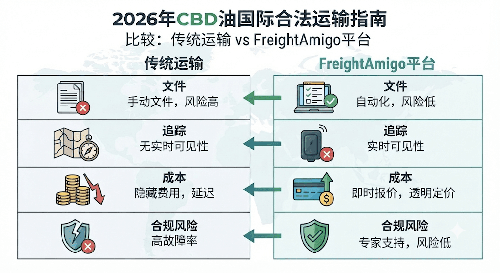 传统运输 vs 数字平台运输CBD油指南