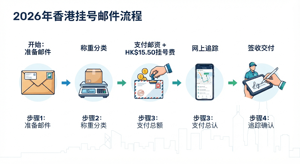 2026香港挂号信流程图 - 计算费用与追踪交付步骤指南
