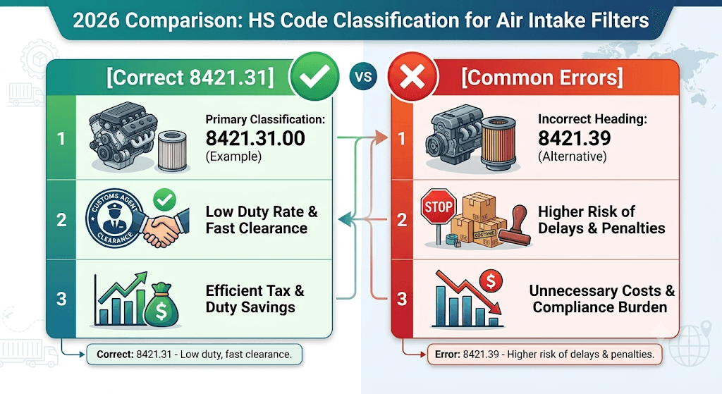 HS Code Classification for Air Intake Filters