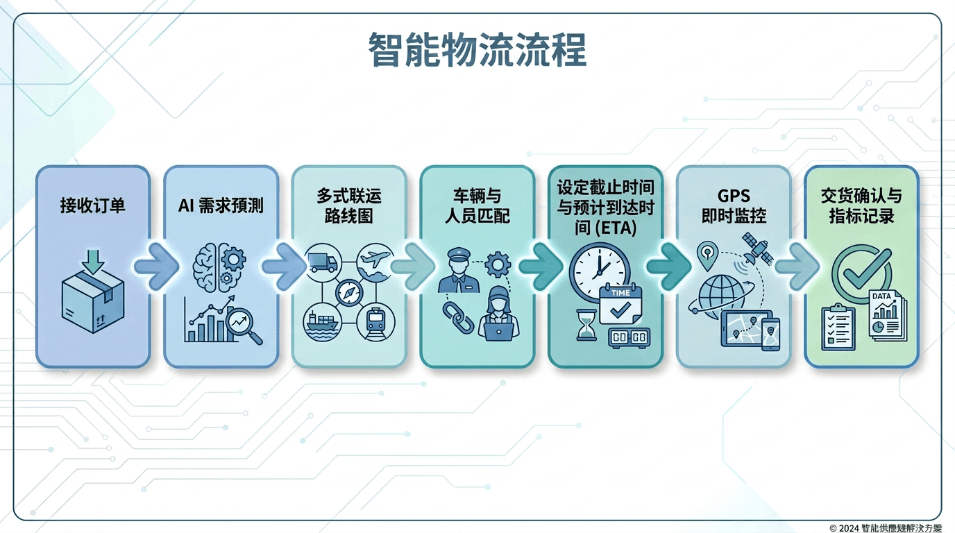流程图展示2026年送货排程从收到订单到交付证明确认的完整工作流程