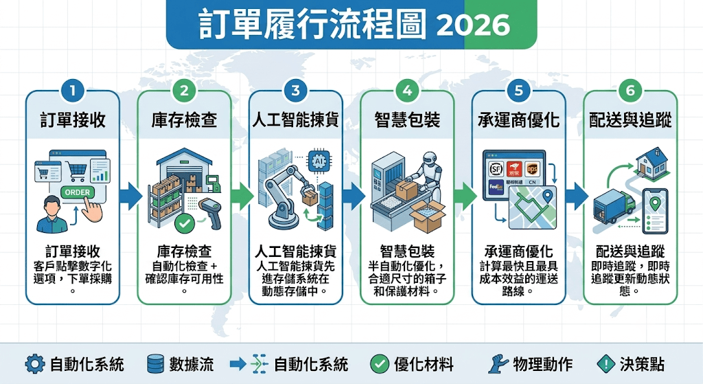電子商務物流履行流程圖2026