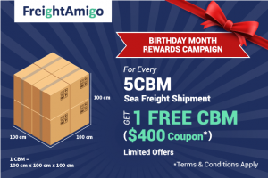 FREE $400 Coupon*| FreightAmigo Birthday Month Rewards Campaign