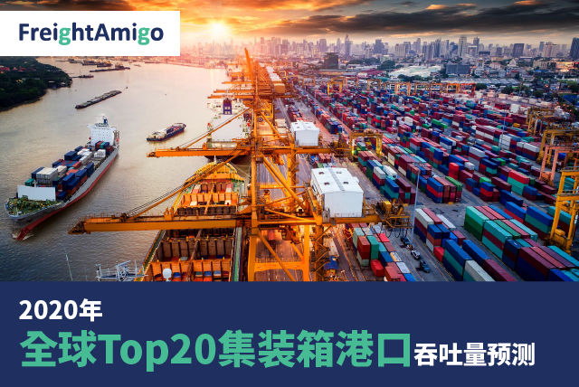 2020年全球Top20集装箱港口吞吐量预测