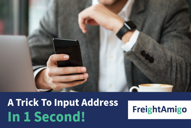 A Trick To Input Address In 1 Second!
