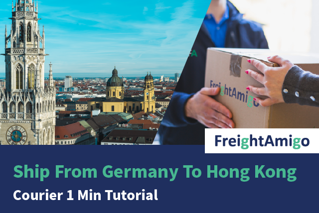 Ship From Germany To Hong Kong – Courier 1 Min Tutorial