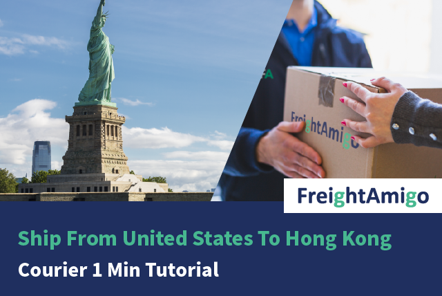 Send From United States To Hong Kong – Courier 1 Min Tutorial