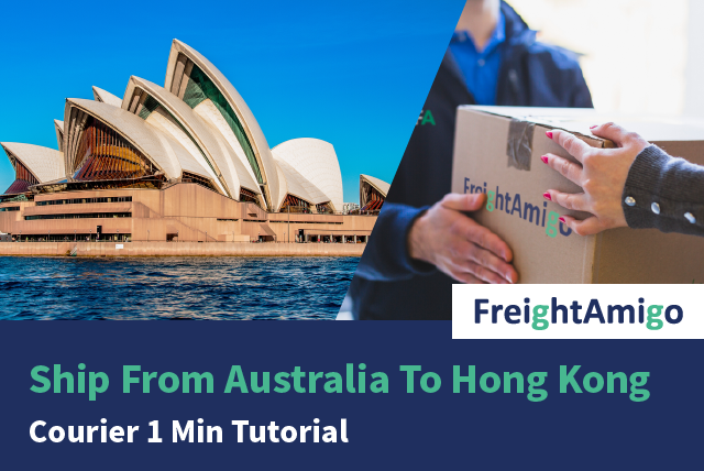 Ship From Australia To Hong Kong – Courier 1 Min Tutorial