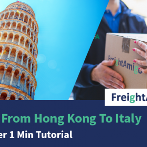 Ship From Hong Kong To Italy – Courier 1 Min Tutorial