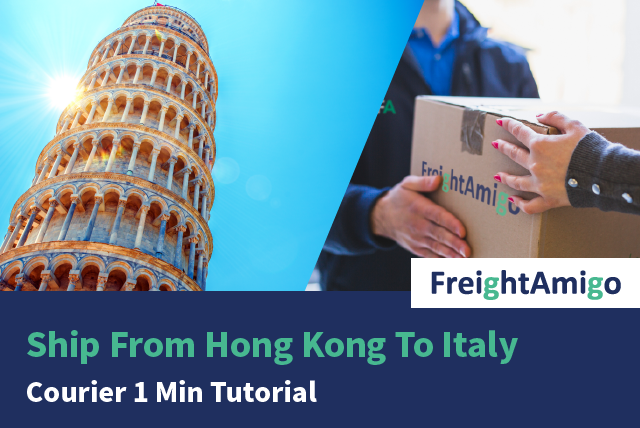 Ship From Hong Kong To Italy – Courier 1 Min Tutorial
