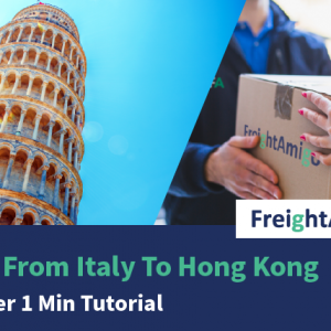 Ship From Italy To Hong Kong – Courier 1 Min Tutorial