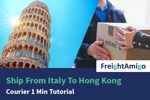 Ship From Italy To Hong Kong – Courier 1 Min Tutorial