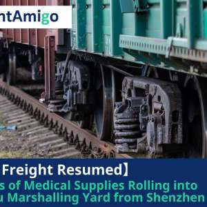 【Logistics News】5 Tons of Medical Supplies Rolling into Lo Wu Marshalling Yard from Shenzhen