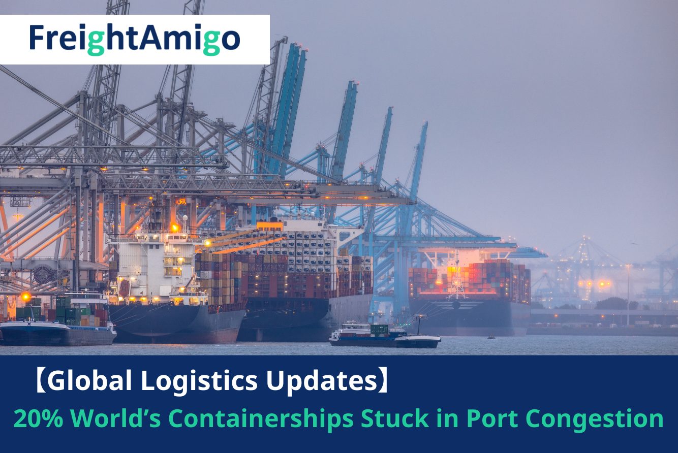 【Logistics News】Fifth of World’s Containerships are Stuck in Port Congestion