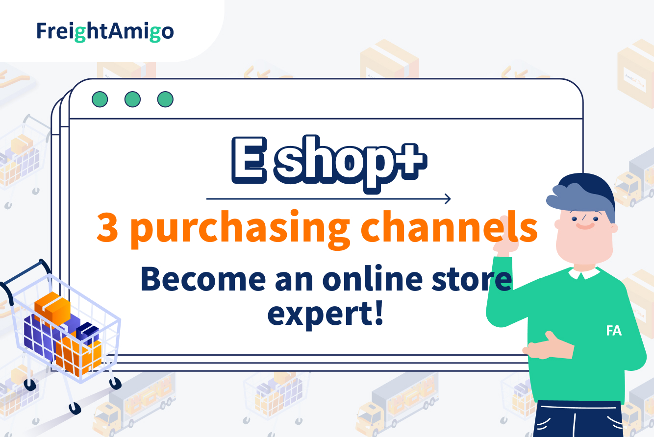 Eshop+ Become an online shop expert! Learn more about the 3 online purchasing channels here