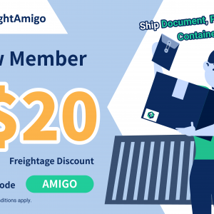 【New Member Offer】Enjoy $20 Freightage Discount