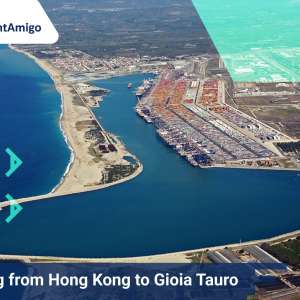 Shipping from Hong Kong to Gioia Tauro